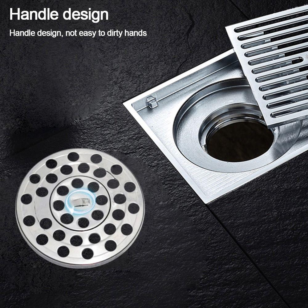 5pcs/set 4CM/5.4CM/6.5CM/7CM/7.5CM Stainless Steel Floor Drain Cover Round Anti-Clogging Shower Drain Strainer for Bathroom