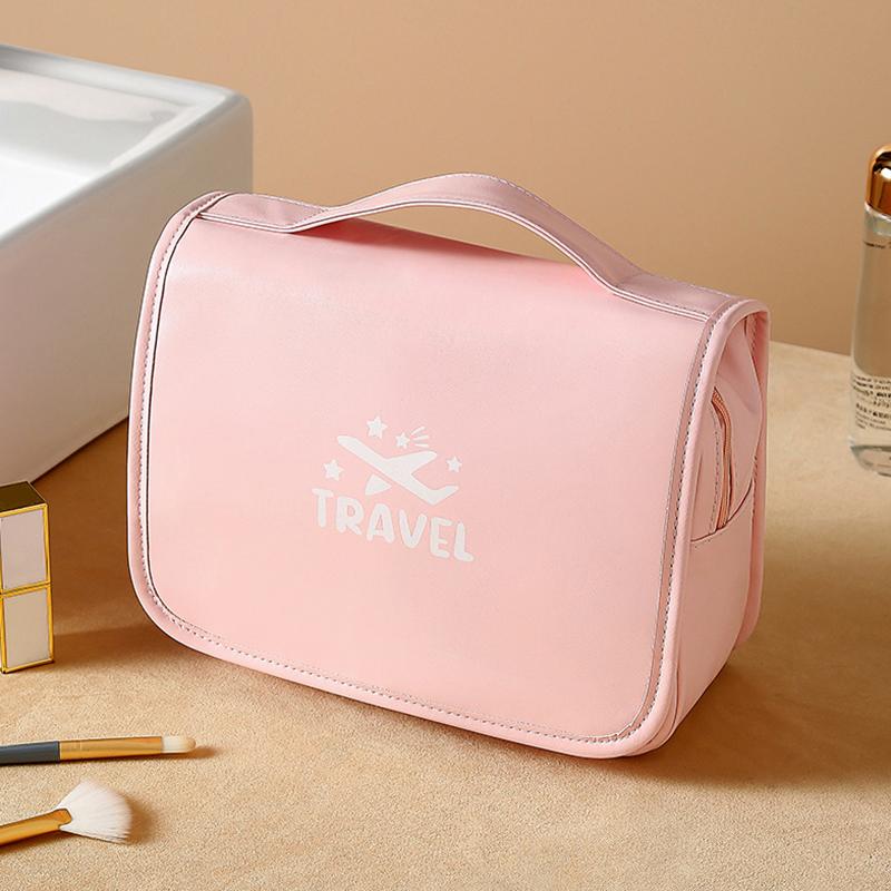 Tragbare Kosmetiktasche mit großem Fassungsvermögen und Haken-Organizer, Kulturbeutel, Make-up-Tasche für Damen und Herren, Reisetaschen für den geschäftlichen Gebrauch