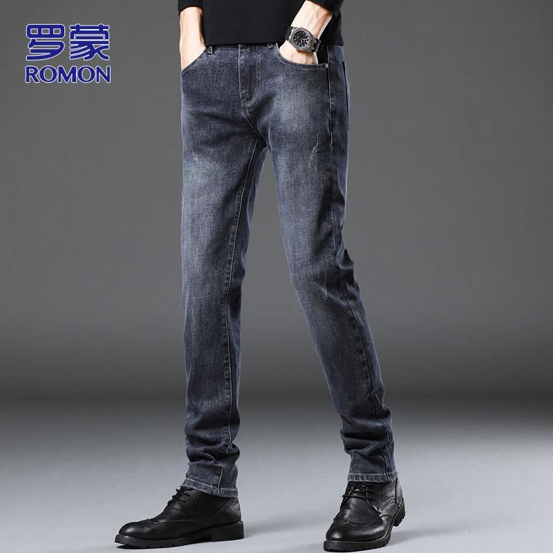 ROMON Herren Slim Fit Tapered Jeans