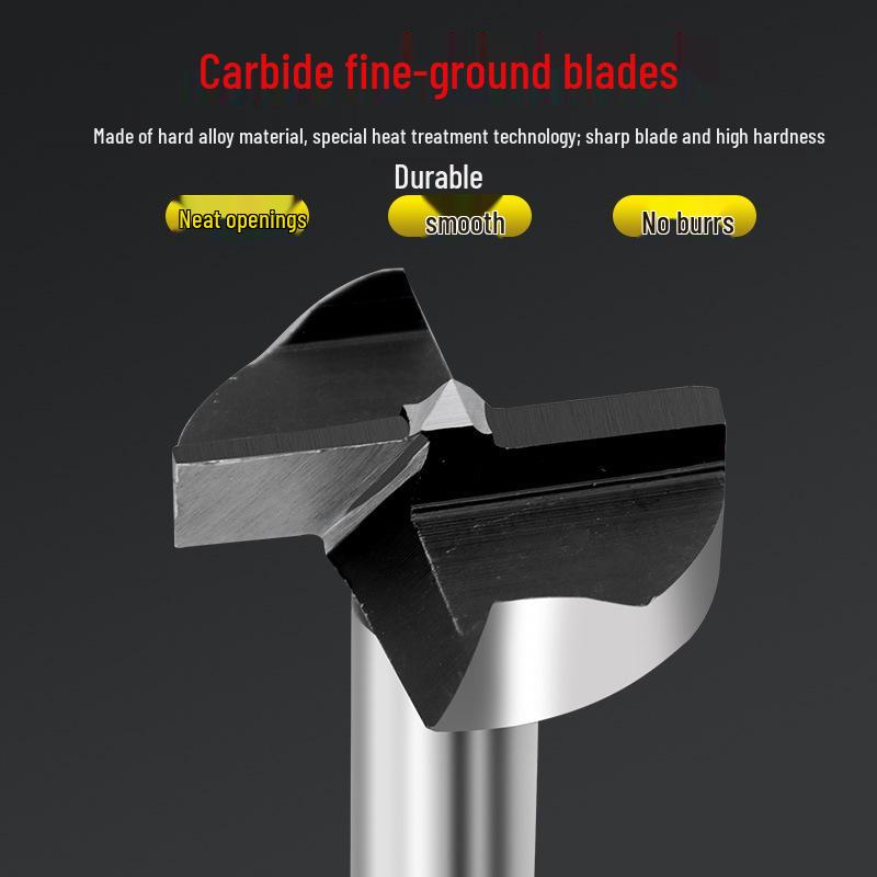 5-Piece Woodworking Hole Opener Drill Set for Plastic and Wood Expansion Hinge Positioning