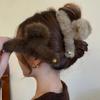 Plush Hair Clip Autumn Winter Woman Hair Accessories Large Shark Clips  Girls Headwear Korean Female Headdress