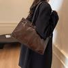 Retro Leather Shoulder Bag for Women New Fashion Winter Large Capacity Armpit Bag High-quality Trend Bags