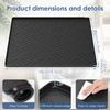50x50CM Fridge Silicone Mat Non-Slip Drip Pan Raised Edges Anti Scratch Floor Protector For Refrigerator Washing Machine