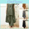 Casual Trendy Trousers Robe Suit Loose Plus Size Vest Women Garment