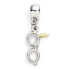 Harry Potter Lightning Bolt with Glasses Slider Charm Silver