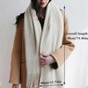 Windproof Thermal Neck Warmer Solid Color Long Scarves Fashion Wrap Shawls  For Women