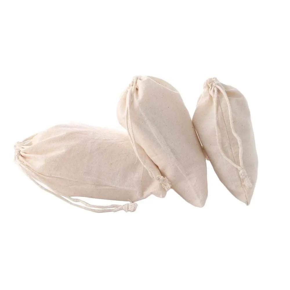 Storage Rice food Dustproof Packaging Reusable Travel Cotton Home Storage Storage Bag Organization Drawstring Bag