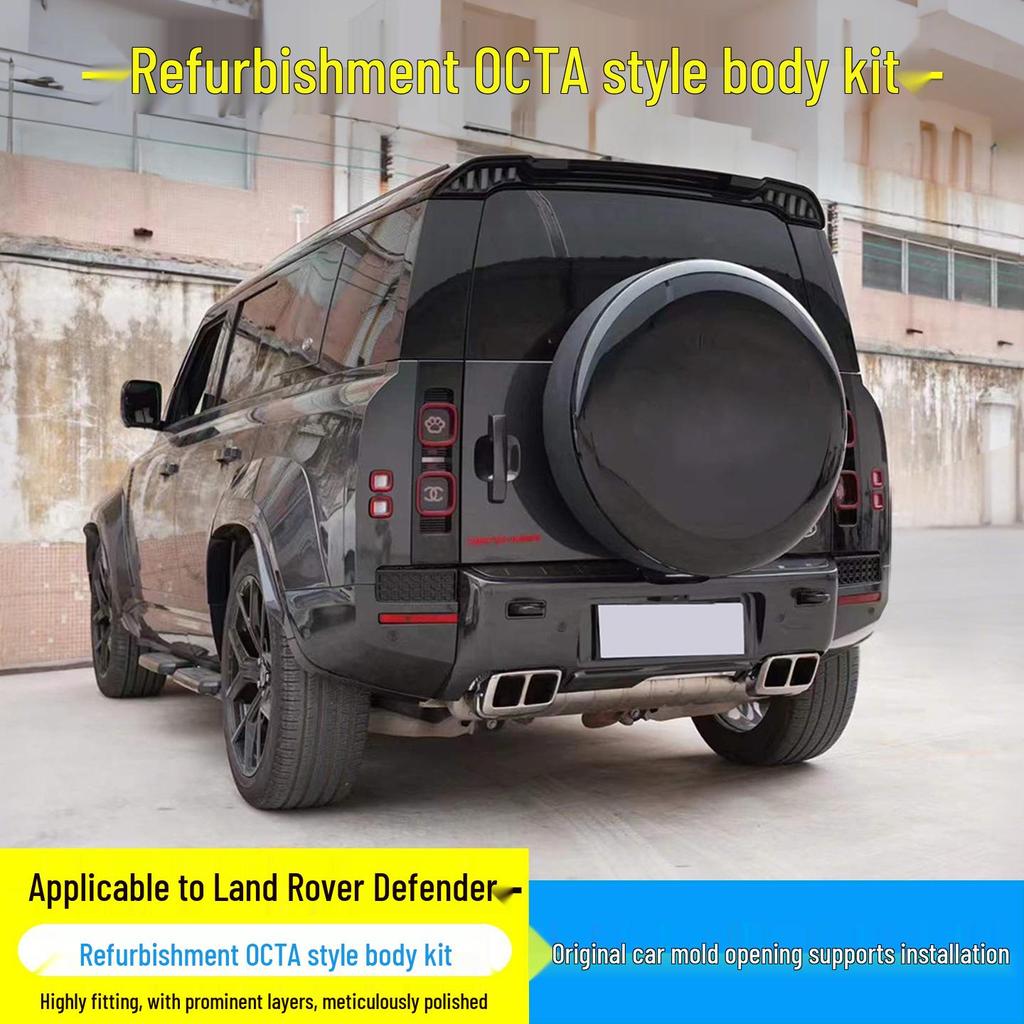 Land Rover Defender 110 (2020-2026) OCTA Wide Body Kit: Front & Rear Bumpers, Fender Flares, Grille.