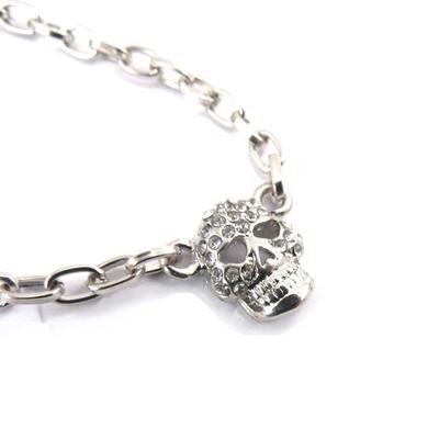 [J7567] - צמיד מעצבים 'גולגולת' לבן