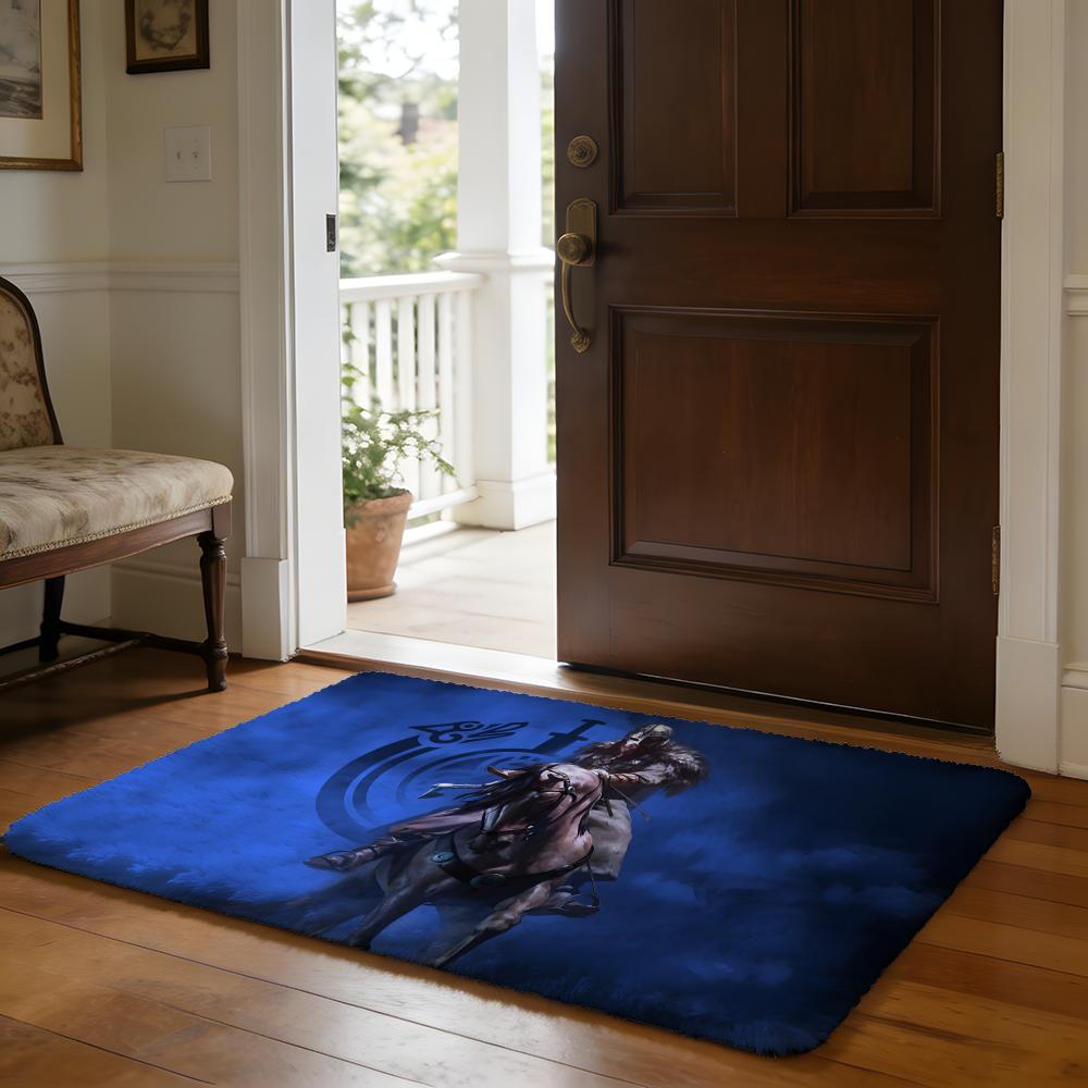 Hot MMount And BBlade Floor Mat Soft Flannel Absorbent Mat Non-Slip Rug Home Bedroom Bathroom