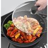 YIJOFU Replacement Pot Lid, Domed Wok Cover with Glass Stainless Steel, 20cm-40cm, Fits Many Pots, Practical Kitchen Frying Pans, Universal Style (20c