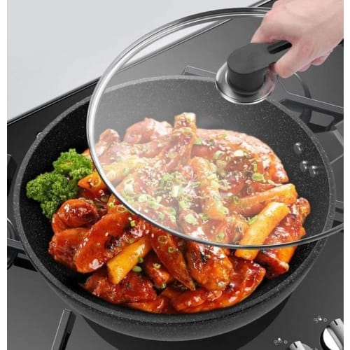 YIJOFU Replacement Pot Lid, Domed Wok Cover with Glass Stainless Steel, 20cm-40cm, Fits Many Pots, Practical Kitchen Frying Pans, Universal Style (20c