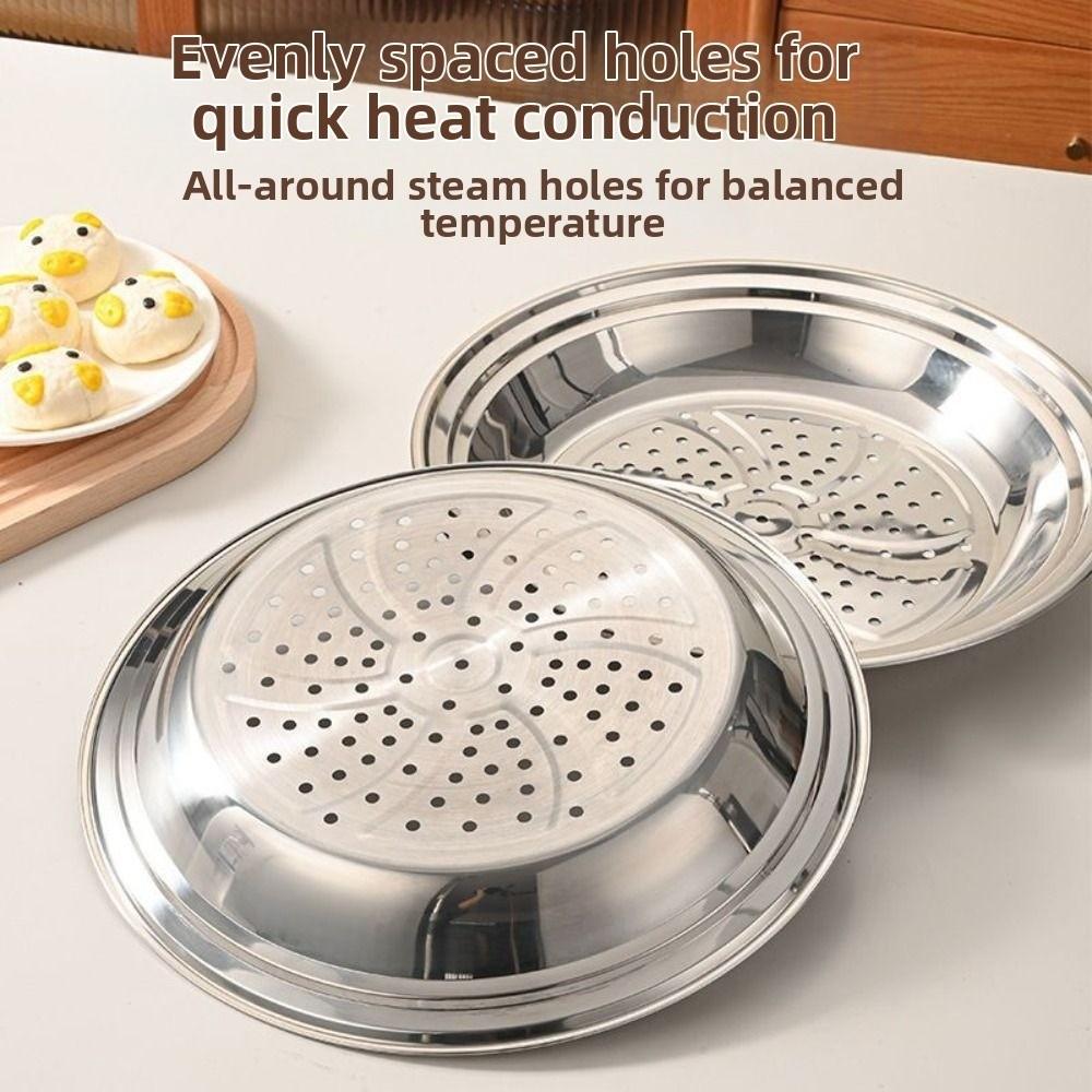 Large Hole Kitchen Steam Tray Stackable Food Steaming Rack Convenient Steaming Holder Corn