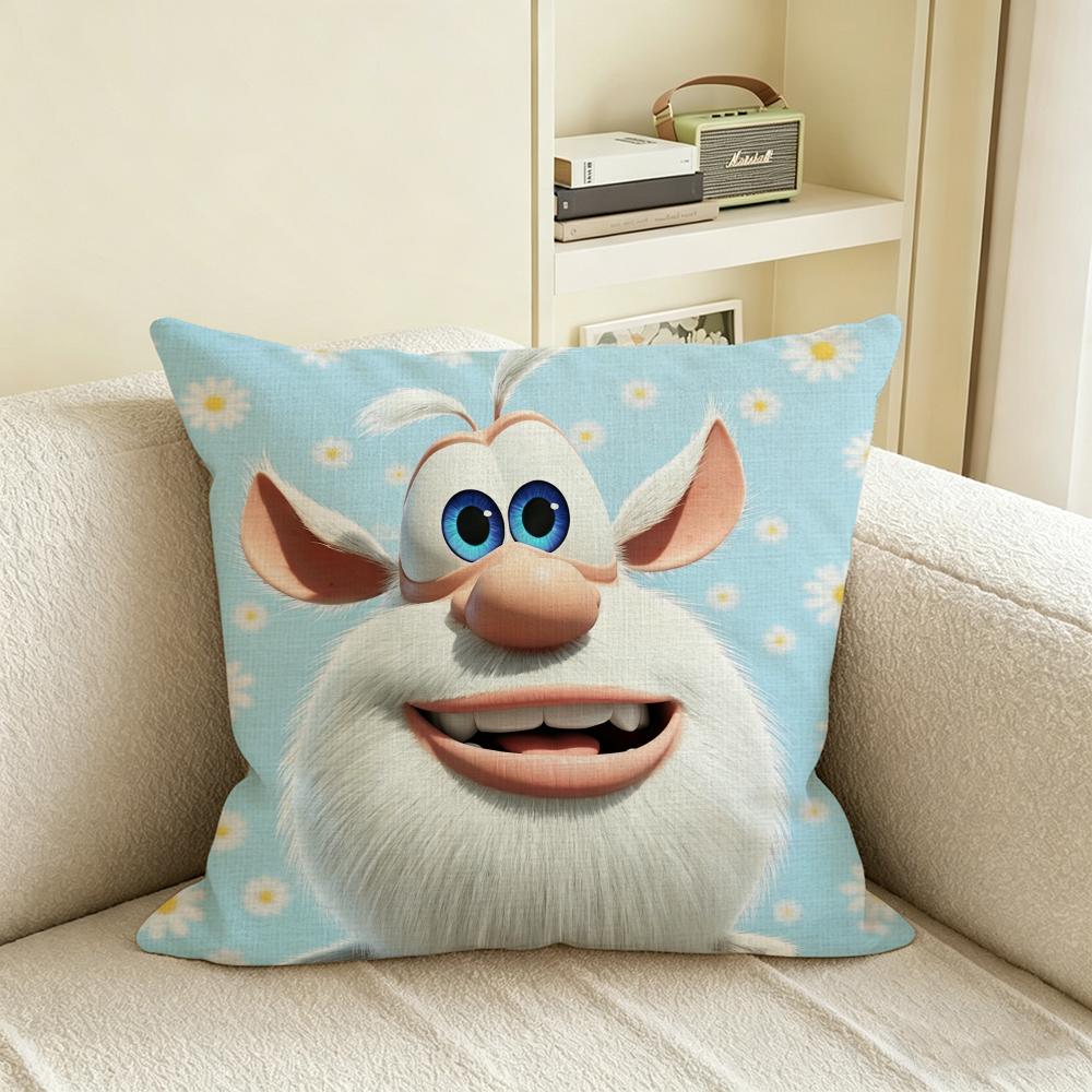B-Booba Cushion Cover Natural Linen Pillowcase Set, All-In-One Decor For Sofa, Bedroom & Chair