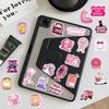 50 Pieces of Pink Humorous Stickers for DIY Notebook, Water Cup, Computer, Skateboard and Other Items Stickers