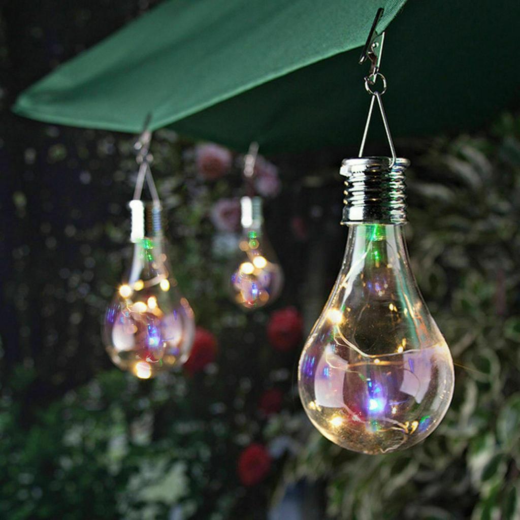 Hanging Outdoor Solar Lights With Clip Outside Waterproof Light Colorful For External Led Garden Lighting Halloween Decorations