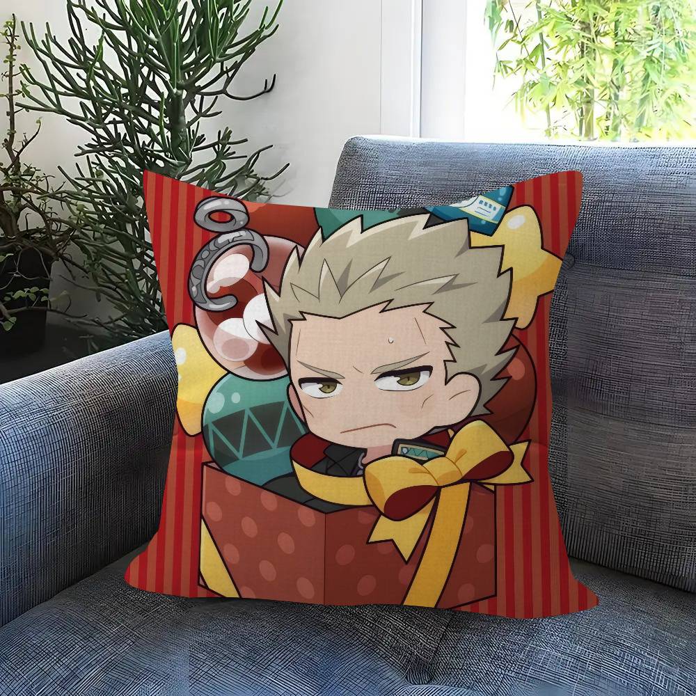 Japansk Anime Vindjacka Kudde Animekudde Soffsäng Huvudkudde Överdrag Kuddfodral 45x45 cm Mode
