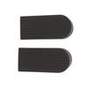 2 Pcs Door Stoppers Flexible Thick Skid Resistance Wearproof Large Black Security Door Stops for Bot