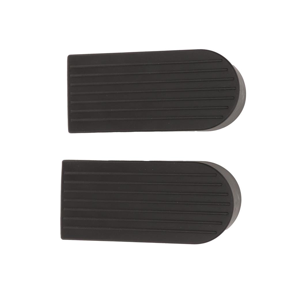 2 Pcs Door Stoppers Flexible Thick Skid Resistance Wearproof Large Black Security Door Stops for Bot