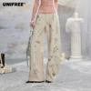Bohemian Watercolor Wide-leg Casual Pants
