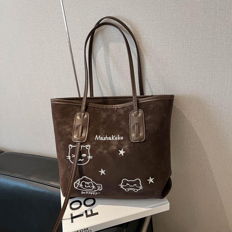 Große Kapazität Herbst und Winter Vielseitige Tasche Damen Neue High-End Lässige Umhängetasche Strukturierte Pendler-Tragetasche