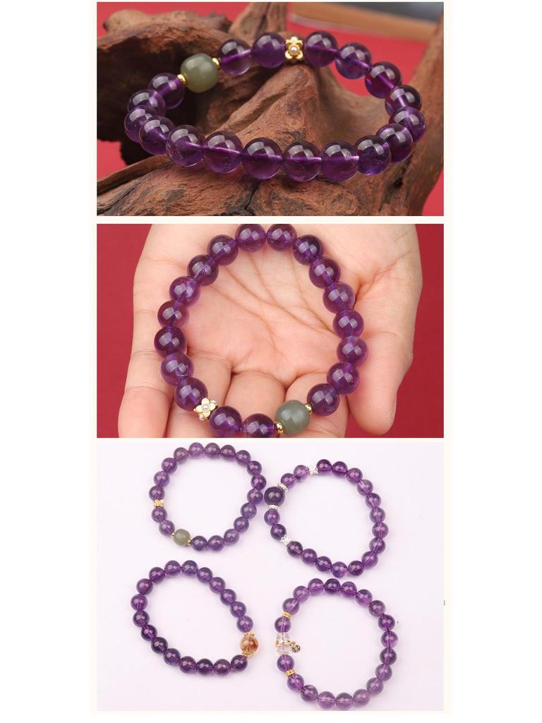 Amethyst Natural High-End Chinese Style Bracelet