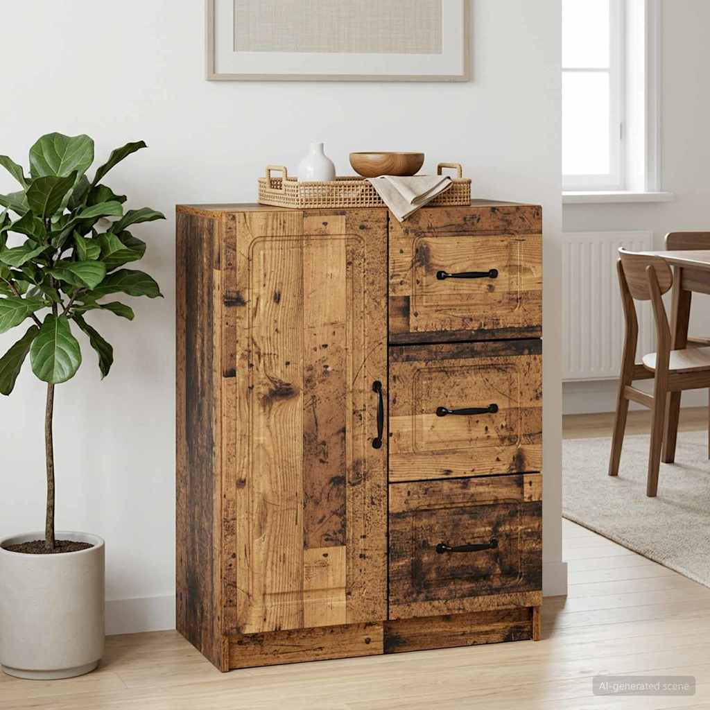 Sideboard Made of Reclaimed Wood 66 X 34.5 X 87 Cm Engineered Wood