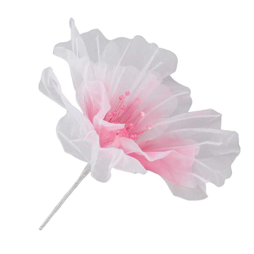Gauze Flower 19.7in Diameter Soft Bright Colors Light Reusable Handcrafted Organza Flower for