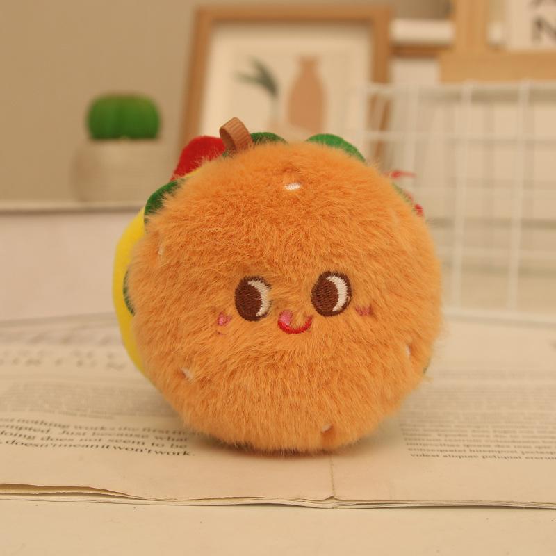 Creative Food Series Pendant Cute Simulation Food Bag Pendant Fun Children's Doll Cute Plush Doll