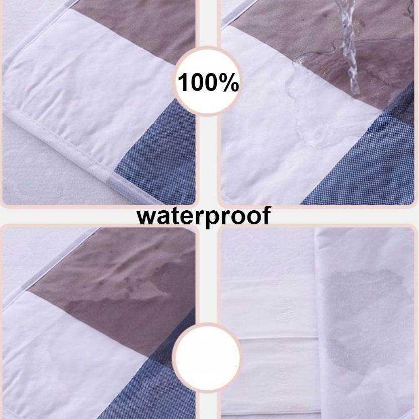 Waterproof Washable Mattress Urine Mat Reusable Waterproof Mattress Protector Cartoon Bed Protector Adult Elder Incontinence Bed Sheet Pad