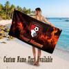 Bournemouth Football Design Beach Towel Custom Text Large Towel for Beach Vacation