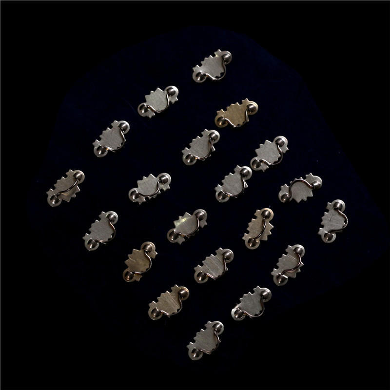 20Pcs Dollhouse Miniature 1:12 Scale Gold Brass Cabinet Drawer Handles Pulls