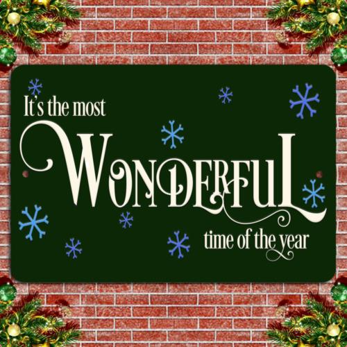 Most Wonderful Time Festive Green SignAluminumtin sign 20x30cm(7.8x11.8inch)