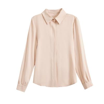 Temperament Commuter Professional Shirt Design Niche Spring New Loose Temperament Top Satin Shirt Women