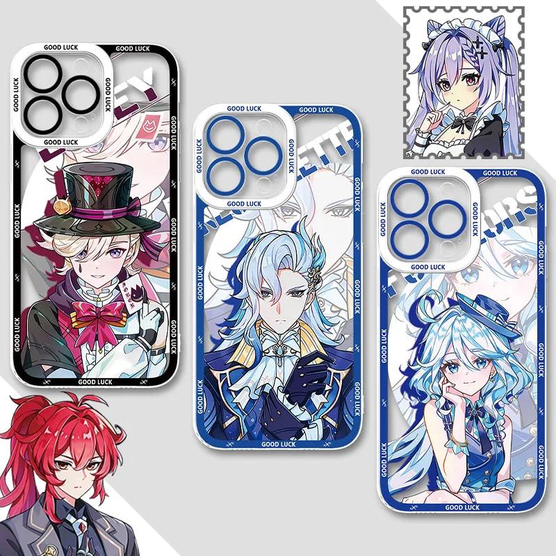 Genshin Impact Phone Case For iPhone 17 16 15 11 12 14 13 Pro Max Mini XS XR 7 Plus 16E Air Shockproof Transparent Cover Fundas