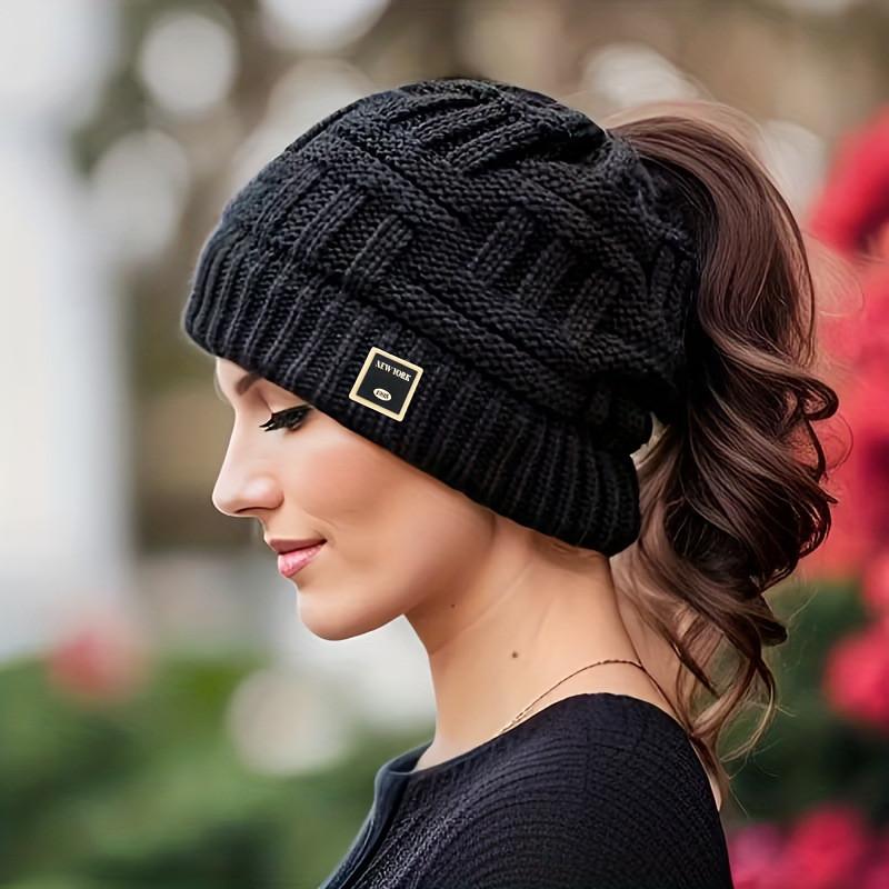 Knit Hat For Women With Windproof Warmth Casual Style For Fall Winter