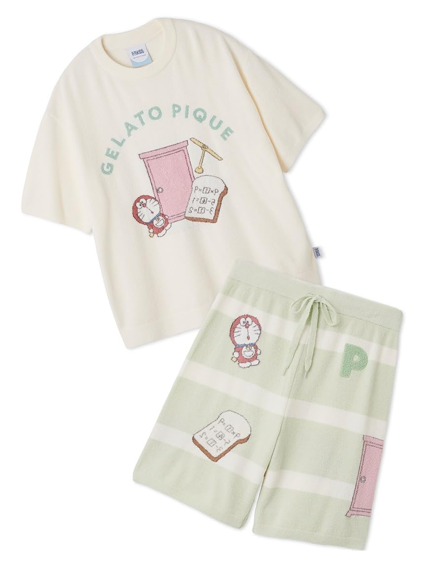 

Gelato Pique Doraemon Жаккардовый Пуловер Шорты Комплект PMNT254007 IVR Мужской &
