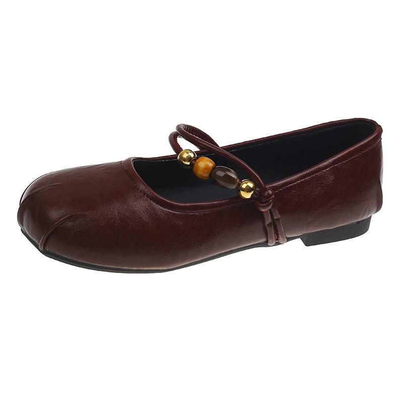 

Black square head light mouth flat bottom small single shoes women s new summer Mary Jane shoes 40 бордовый