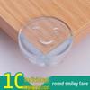 Children's Transparent Silicone Corner Protector for Tables and Glass - Anti-Collision and Anti-Bump Safety Cover.