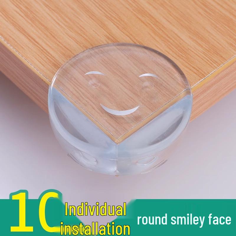 Children's Transparent Silicone Corner Protector for Tables and Glass - Anti-Collision and Anti-Bump Safety Cover.