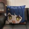 Xiangling Cute Genshin Impact Cushion Cover Natural Linen Organic Fabric DoubleSided Printing Sofa Home Decor Gift Pillow Case
