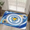 Leicester City Football Design Crystal Velvet Carpet Cozy Non?Slip Printed Rug For Bedroom Living Room Entrance