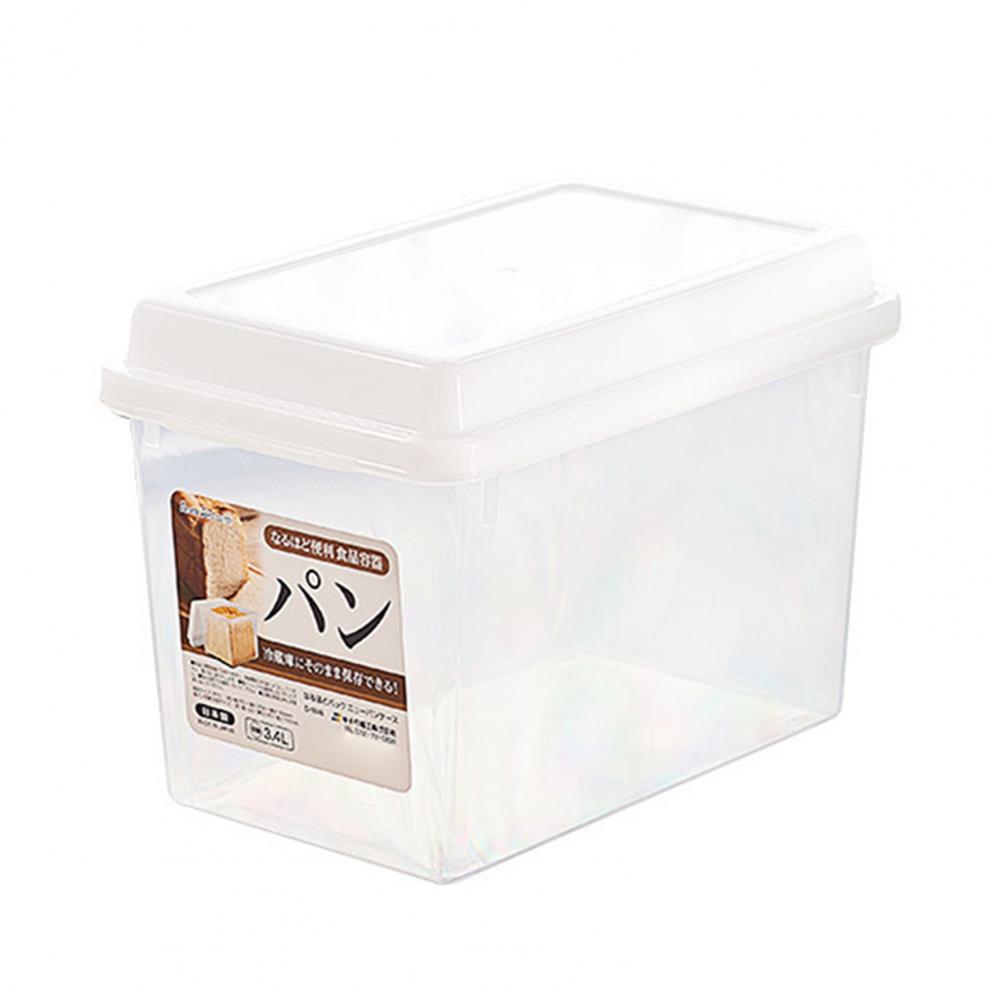 

Capacity Bread Box Airtight Food Storage Container For Kitchen Counter Bpa-free Bread Keeper With Lid Stackable Saver Box чистий