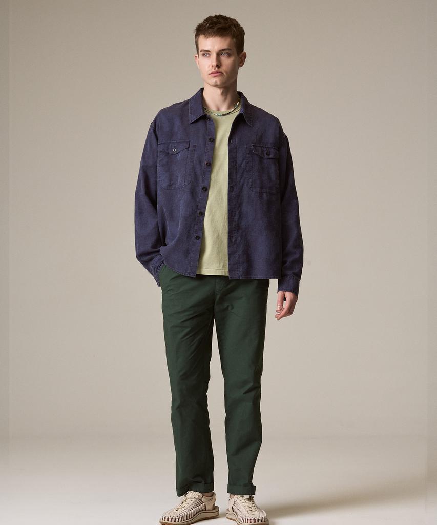 Laijeuaenbillou Garment-Dyed 265 Oxford Easy Pants Olive