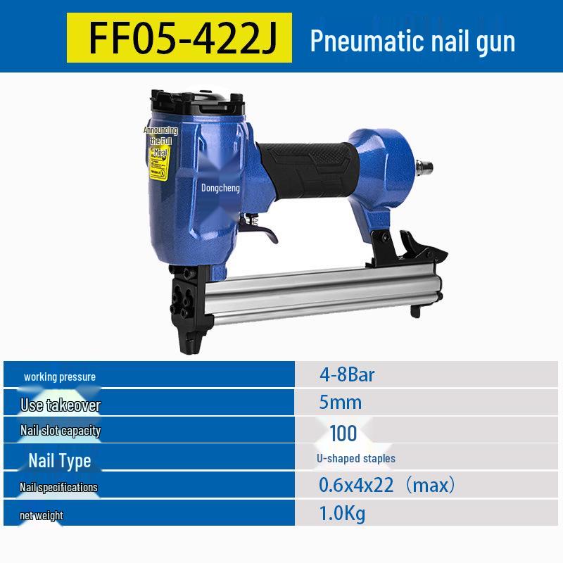 אקדח סיכות FF02/05-422J עם סיכות בצורת U - ללא תקיעות