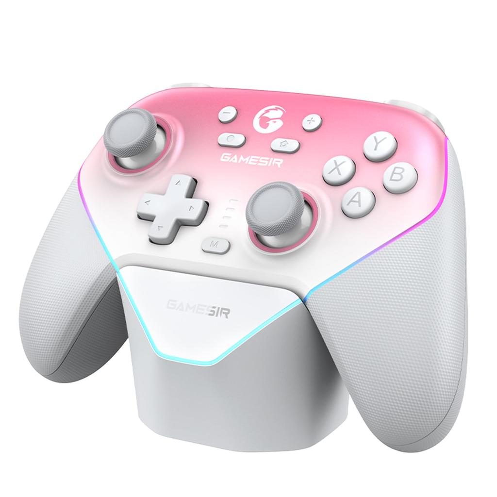 Bezdrátový herní ovladač Gamesir Super Nova pro joystick s Hallovým efektem 1000 Hz Magnetický RGB nabíjecí dok Multiplatformní - 2.4G PC/Switch/iOS/Android - &