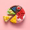Früchtekuchen Kühlschrankaufkleber Simulation Lebensmittelspielzeug 3D Frucht Simulation Kuchen Kühlschrankdekoration Kreativer Magnetaufkleber