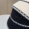 Plain and Versatile Bucket Hat Women's Autumn and Winter New Outdoor Warm Show Face Small Big Head Circumference Knitted Bucket Hat