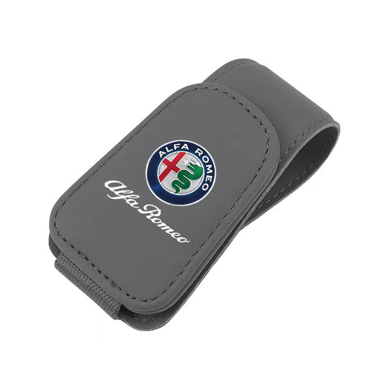 Universal Car Sunglasses Clip Card Ticket Holder Stand Sun Visor For Alfa Romeo giulietta 159 mito giulia stelvio 147 Accessorie