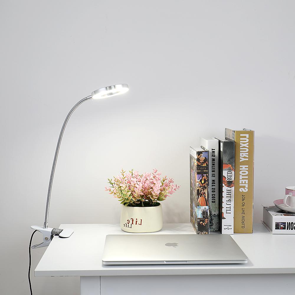 Modern Ring Style 3 Modes Dimmable Mini Beside Desk Lamp Flexible Arm Eye Protection Desk Lamp for Kid